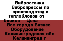 Вибростанки, Вибропрессы по производству и теплоблоков от 1000 блоков. › Цена ­ 550 000 - Все города Бизнес » Оборудование   . Калининградская обл.,Калининград г.